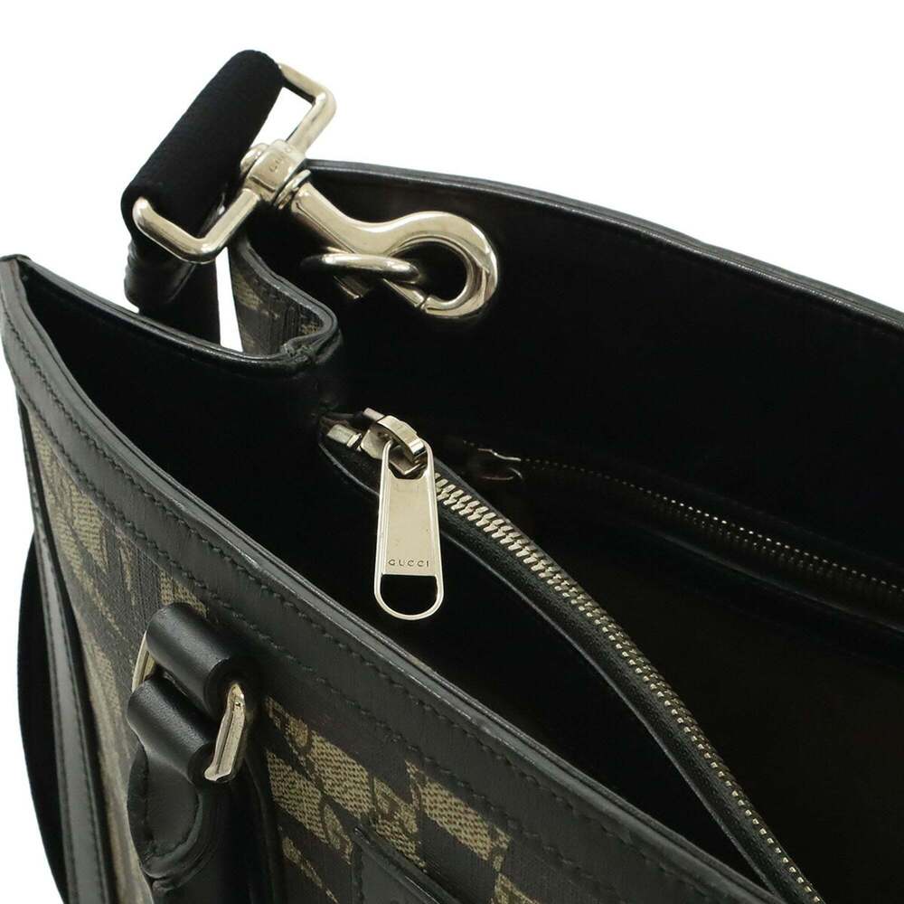 GUCCI Authentic Black Leather Shoulder Bag - Picture 6 of 10